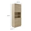 Render Tall Faux Travertine Linen Storage Cabinet by Modway MDY-EEI-7179-TRA