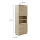 Render Tall Faux Travertine Linen Storage Cabinet by Modway MDY-EEI-7179-TRA