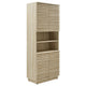 Render Tall Faux Travertine Linen Storage Cabinet by Modway