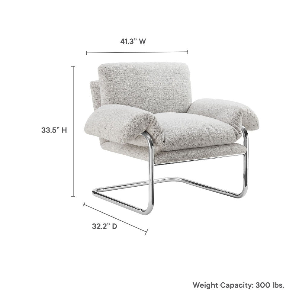 Ansel Boucle Fabric Accent Chair by Modway