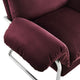 Modway Ansel Performance Velvet Accent Chair in Mulberry - Stain-Resistant Velvet Lounge Chair for Living Room Bedroom - Corner Reading