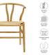 Amish 29’’ Wood Dining Chair by Modway