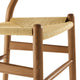Modway Amish Wood Rope Dining Room Chair in Walnut - 29 Inch Tall Solid Elm Wood Accent Armchair - Mid Century Modern Open Back Kitchen