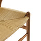 Modway Amish Wood Rope Dining Room Chair in Walnut - 29 Inch Tall Solid Elm Wood Accent Armchair - Mid Century Modern Open Back Kitchen