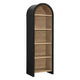Modway Evie Arched Narrow Bookcase Display Cabinet Black