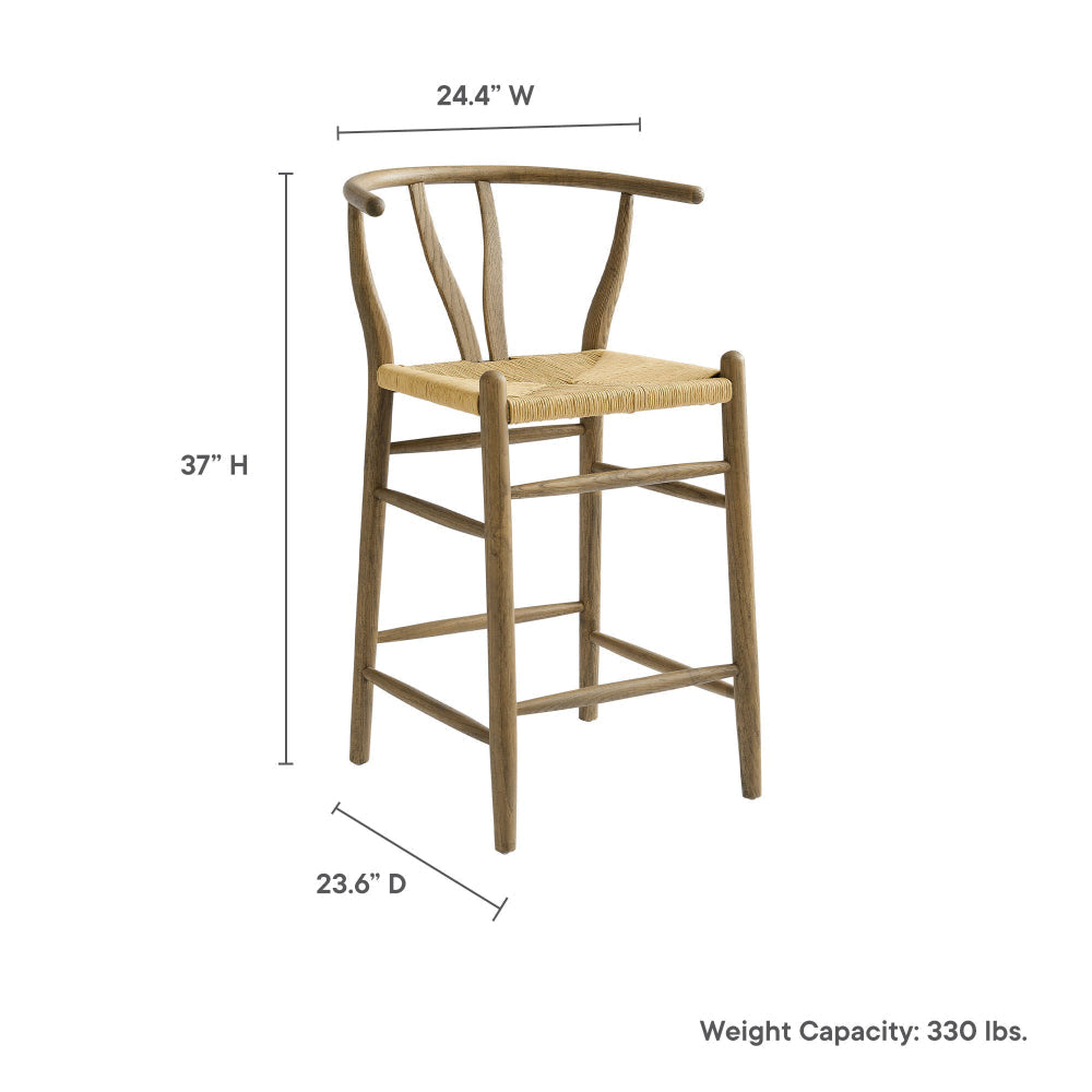 Amish Wood Counter Stool by Modway MDY-EEI-7206-GRY