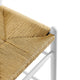 Modway Amish Wood Rope Bar Height Stool in White - 29 Inch Seat Height Mid Century Modern Retro Stool - Solid Elm Wood Pub Stool with Woven