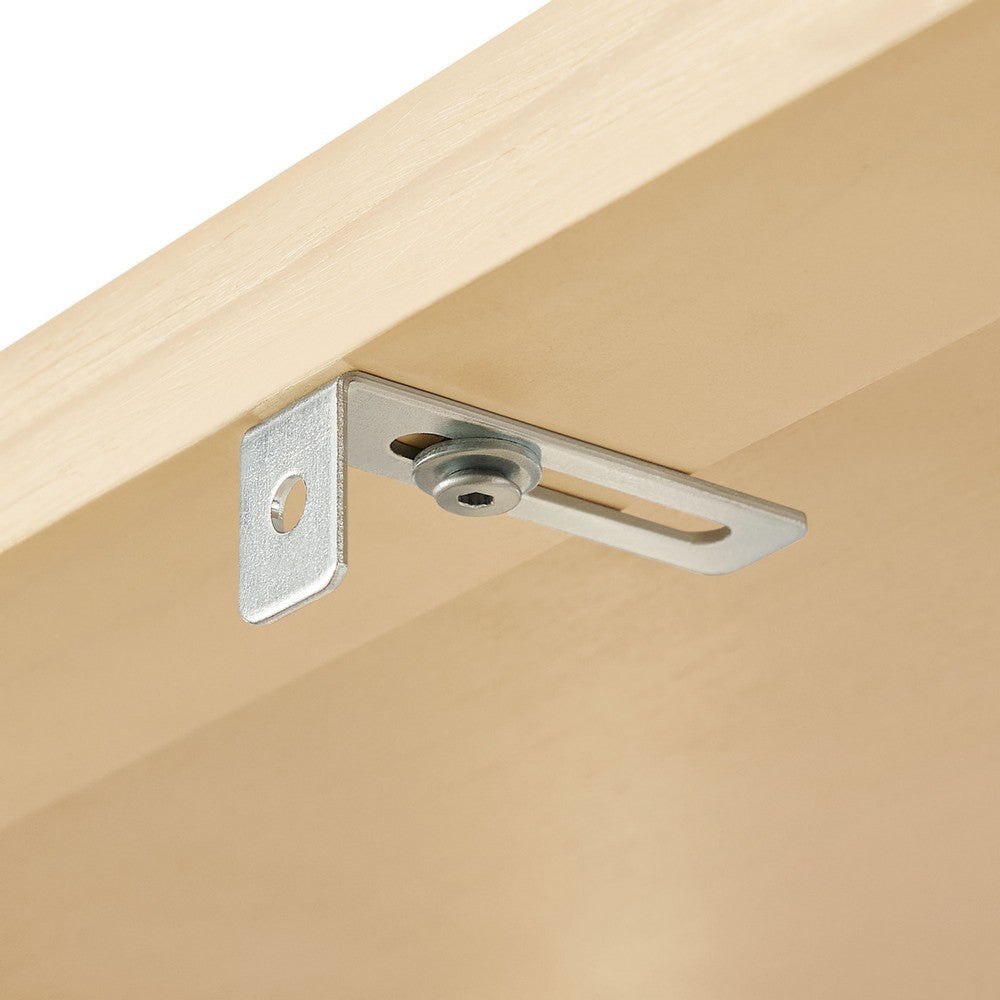 Modway Vexley 72 Inch Tall Narrow Arched Bookshelf Black MDY-EEI-7316-BLK