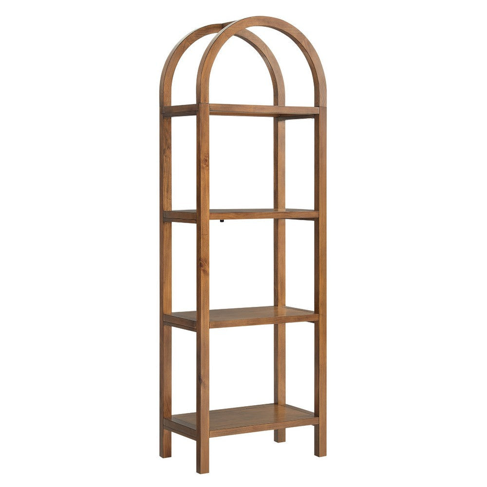 Vexley 72 Inch Tall Narrow Arched Bookshelf by Modway