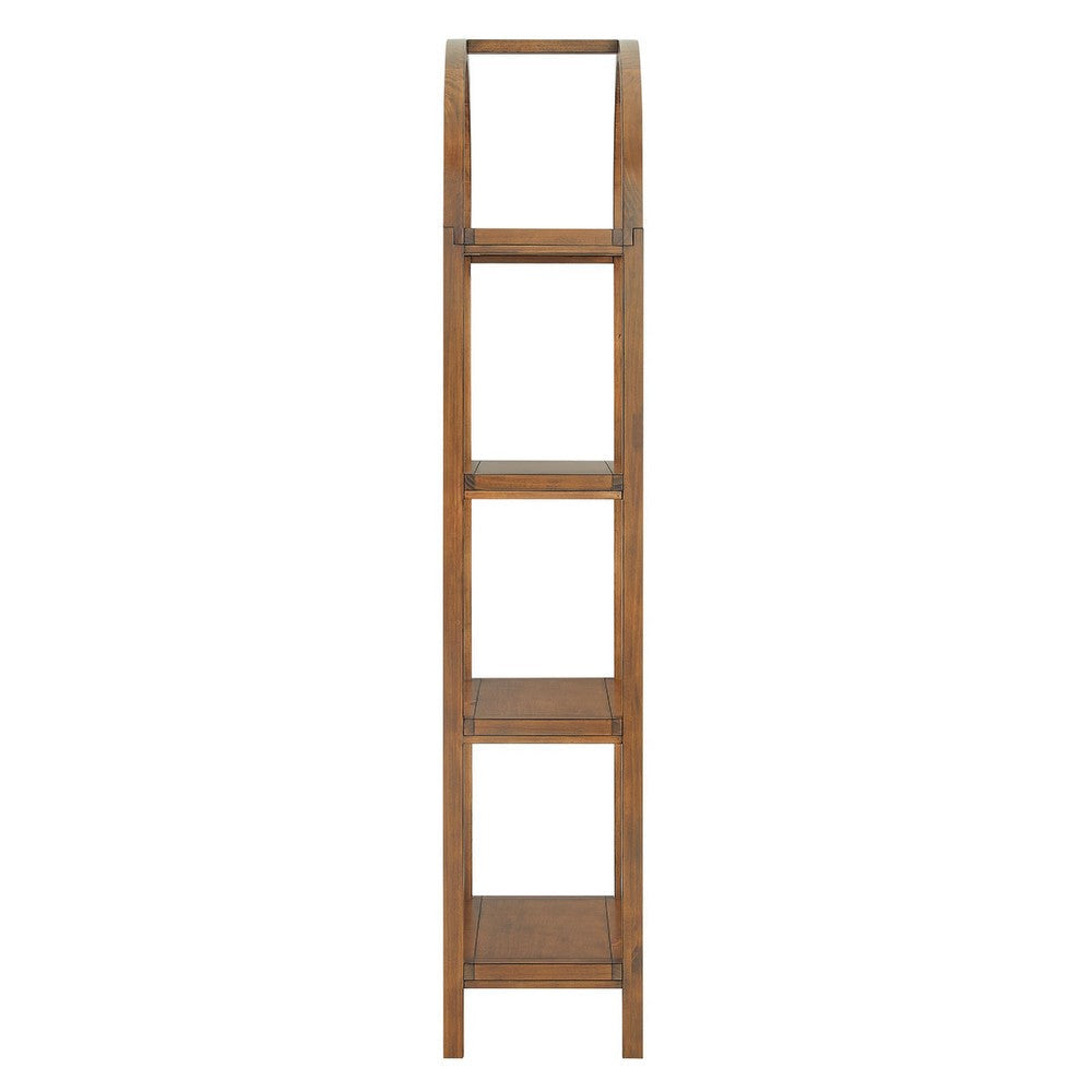 Modway Vexley 72 Inch Large Arched Bookshelf Black MDY-EEI-7318-BLK