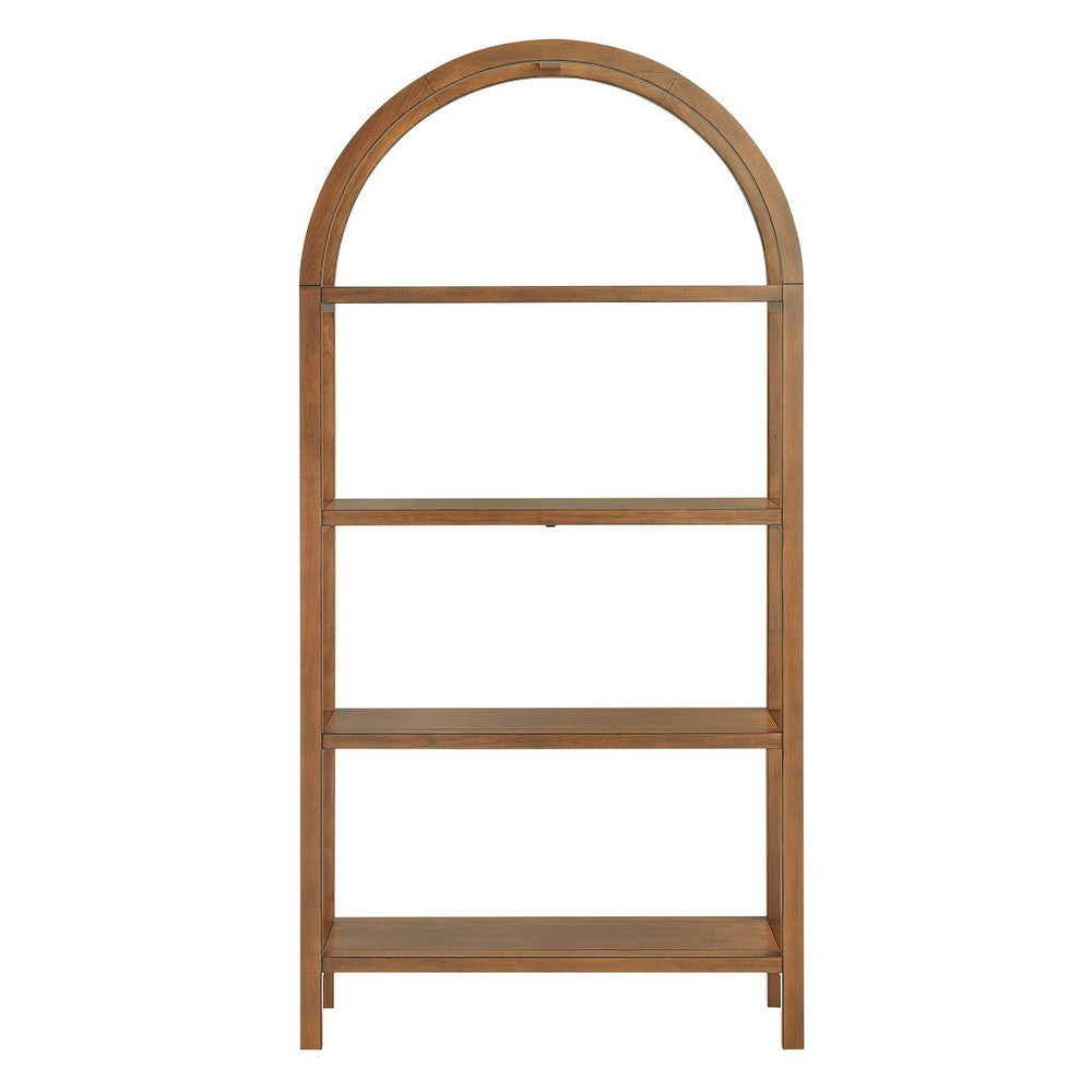 Modway Vexley 72 Inch Large Arched Bookshelf Black MDY-EEI-7318-BLK