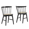 Lykke Curved Spindle Back Dining Chairs Set of 2 by Modway