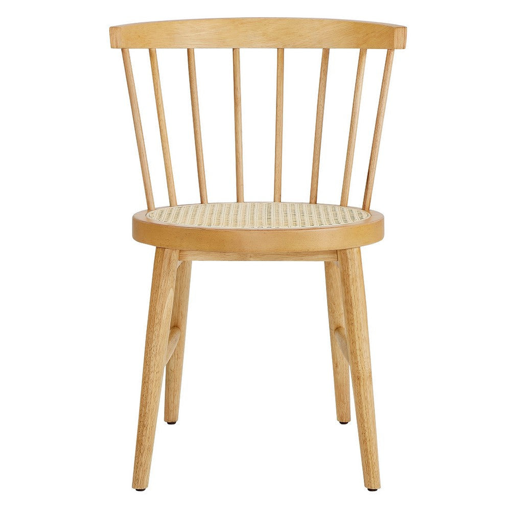 Modway Lykke Curved Spindle Back Dining Chairs Set of 2 Black MDY-EEI-7350-BLK