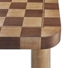 Modway Oscar 36 Inch Square Checkered Dining Table Walnut and Dark Walnut MDY-EEI-7351-DWC
