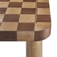 Modway Oscar 36 Inch Square Checkered Dining Table Walnut and Dark Walnut MDY-EEI-7351-DWC