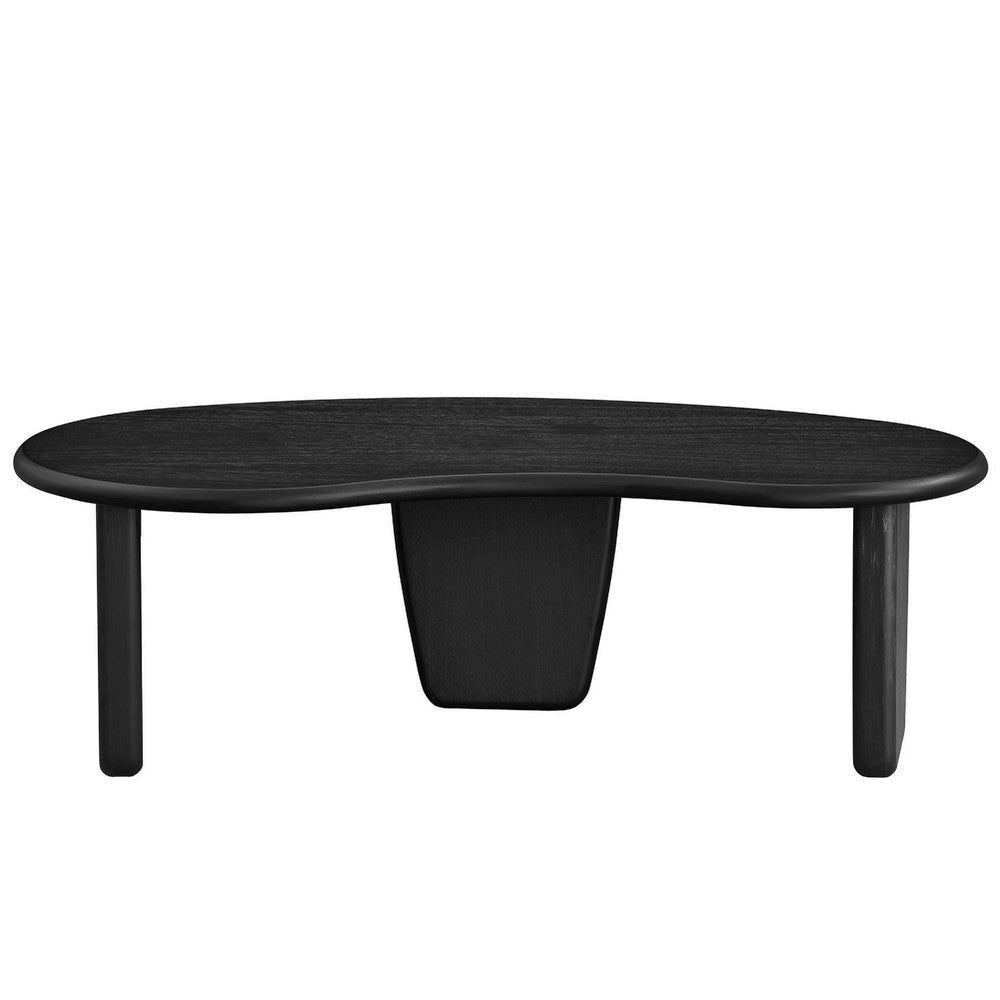 Modway Vetra Kidney-Shaped Free Coffee Table Black MDY-EEI-7437-BLK