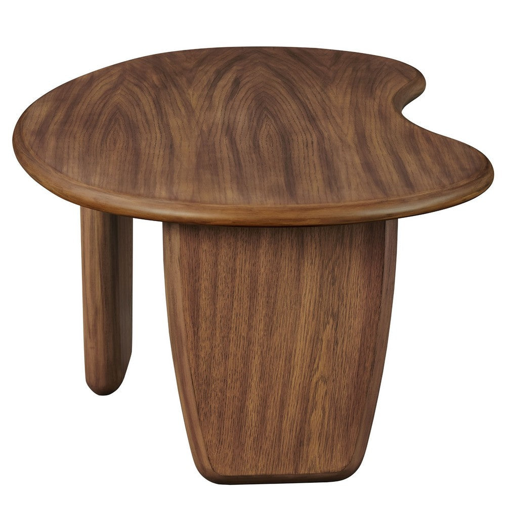 Modway Vetra Kidney-Shaped Free Coffee Table Black MDY-EEI-7437-BLK