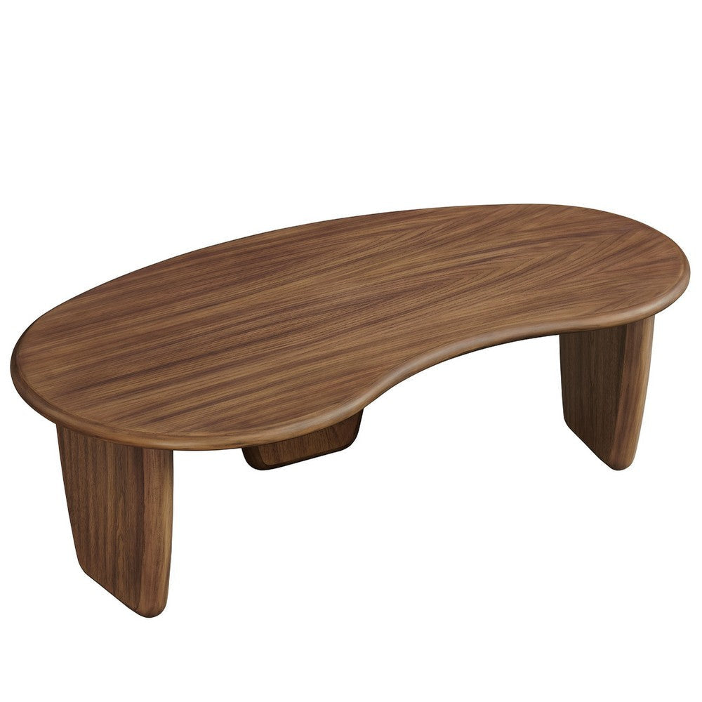 Modway Vetra Kidney-Shaped Free Coffee Table Black MDY-EEI-7437-BLK