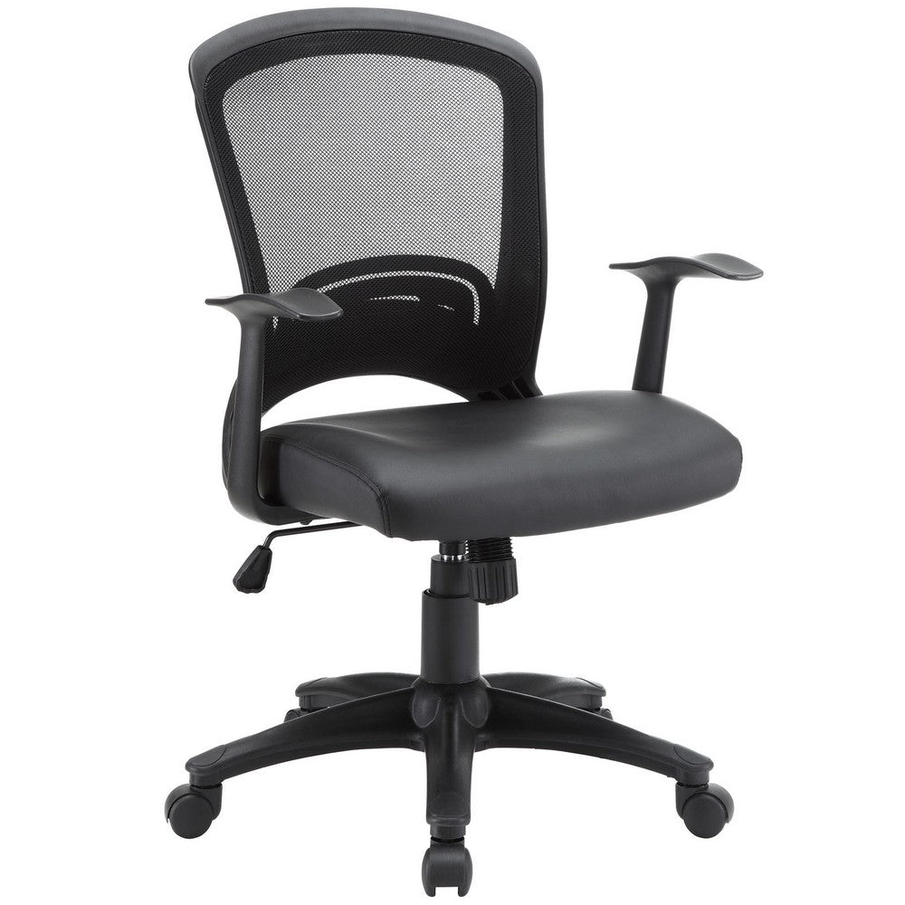 Black Pulse Vinyl Office Chair - No Shipping Charges