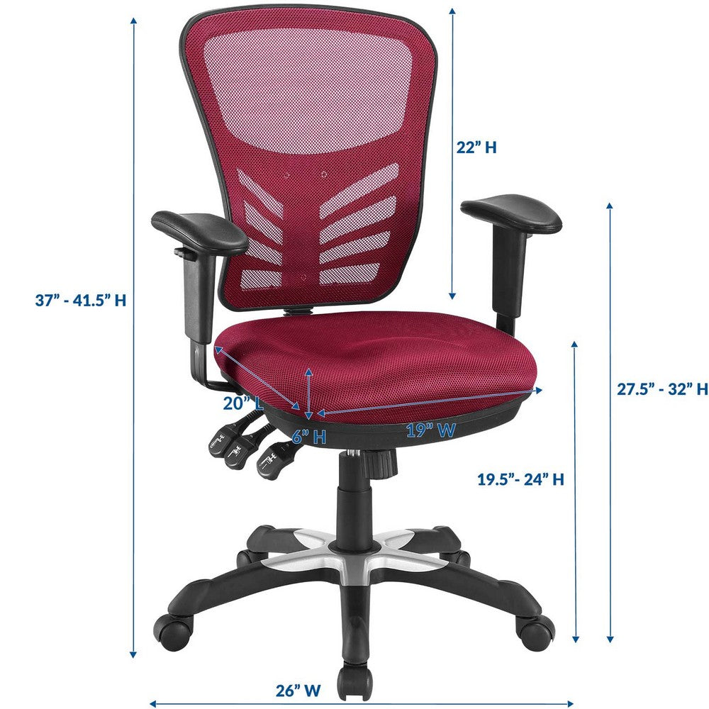 Articulate Mesh Office Chair by Modway| Red
