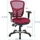 Articulate Mesh Office Chair by Modway| Red