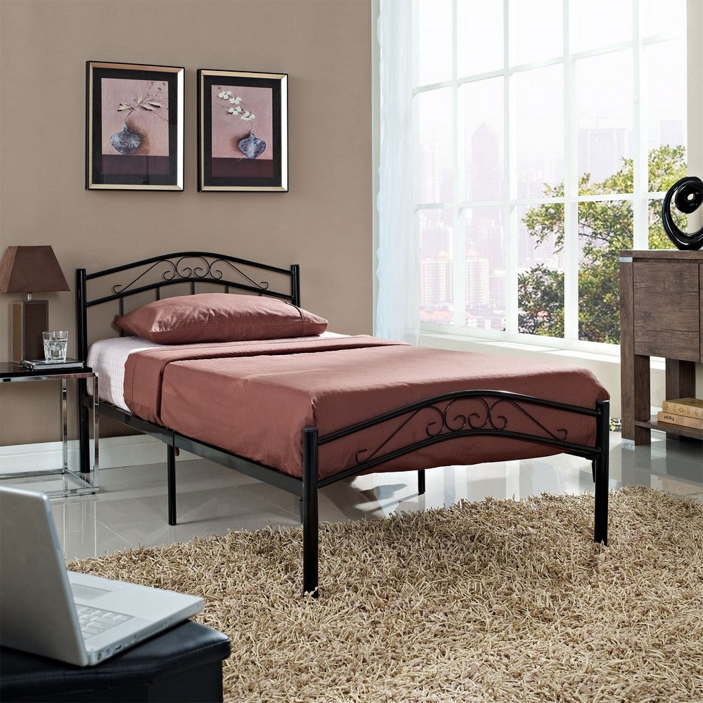 Townhouse Twin Bed by Modway| Black