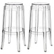 Clear Casper Bar Stool Set of 2 - No Shipping Charges MDY-EEI-909-CLR