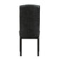 Modway Perdure Modern Tufted Faux Leather Upholstered Parsons Two Dining Chairs in Black MDY-EEI-952-BLK