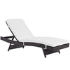 Modway Peer Outdoor Patio Chaise Espresso White