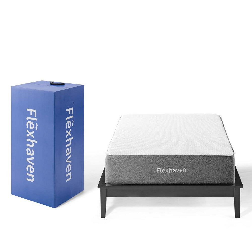 Flexhaven 10" Twin Memory Mattress by Modway| White