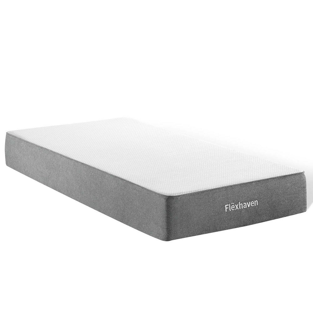 Flexhaven 10" Twin Memory Mattress by Modway| White