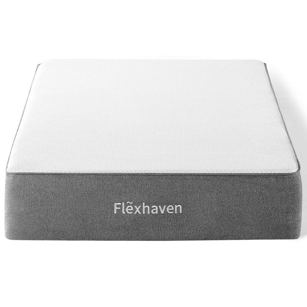 Flexhaven 10" Twin Memory Mattress by Modway| White