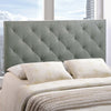 Theodore Upholstered Fabric Queen Headboard by Modway| Gray