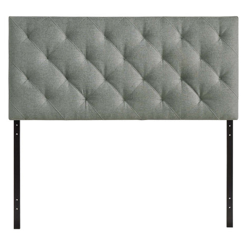Theodore Upholstered Fabric Queen Headboard by Modway| Gray
