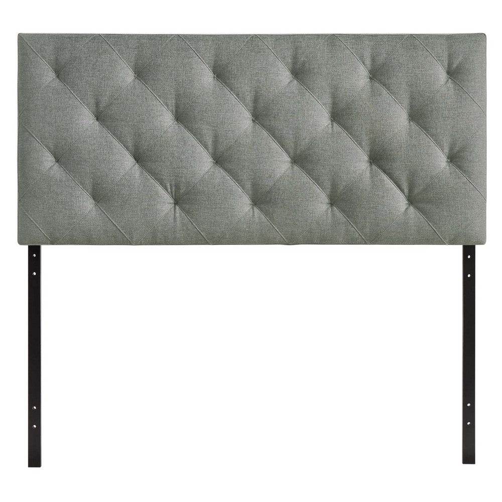 Theodore Upholstered Fabric Queen Headboard by Modway| Gray
