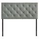 Theodore Upholstered Fabric Queen Headboard by Modway| Gray