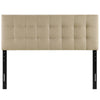 Beige Lily Queen Fabric Headboard  - No Shipping Charges