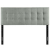 Gray Lily Queen Fabric Headboard  - No Shipping Charges