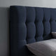 Navy Lily Queen Fabric Headboard - No Shipping Charges MDY-MOD-5041-NAV