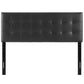 Black Lily King Vinyl Headboard - No Shipping Charges