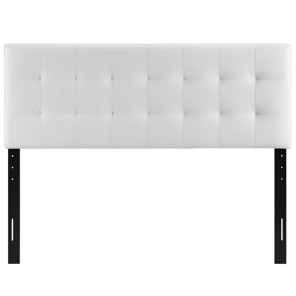 White Lily King Vinyl Headboard  - No Shipping Charges