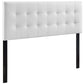 White Lily King Vinyl Headboard  - No Shipping Charges
