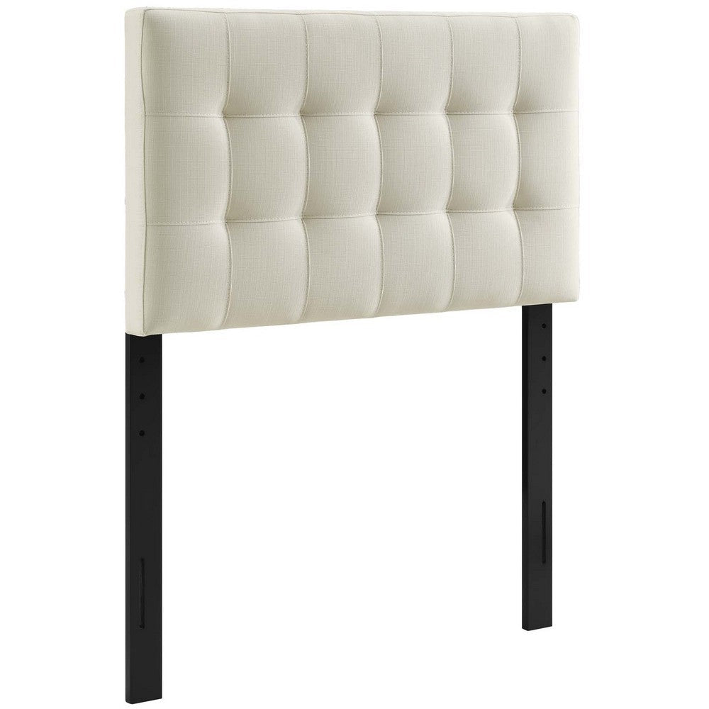Ivory Lily Twin Fabric Headboard