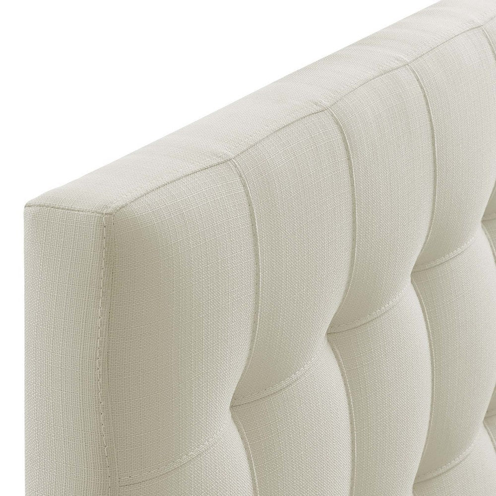 Ivory Lily Twin Fabric Headboard