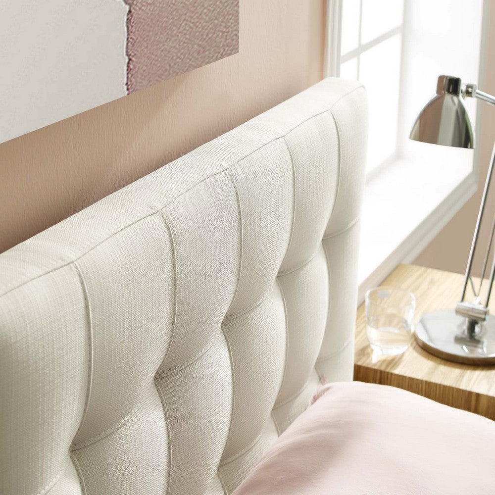 Ivory Lily Twin Fabric Headboard