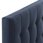 Navy Lily Twin Fabric Headboard  - No Shipping Charges