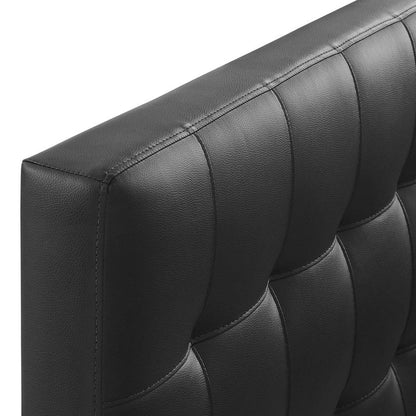 Black Lily Twin Vinyl Headboard  - No Shipping Charges