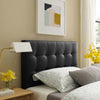 Black Lily Twin Vinyl Headboard  - No Shipping Charges