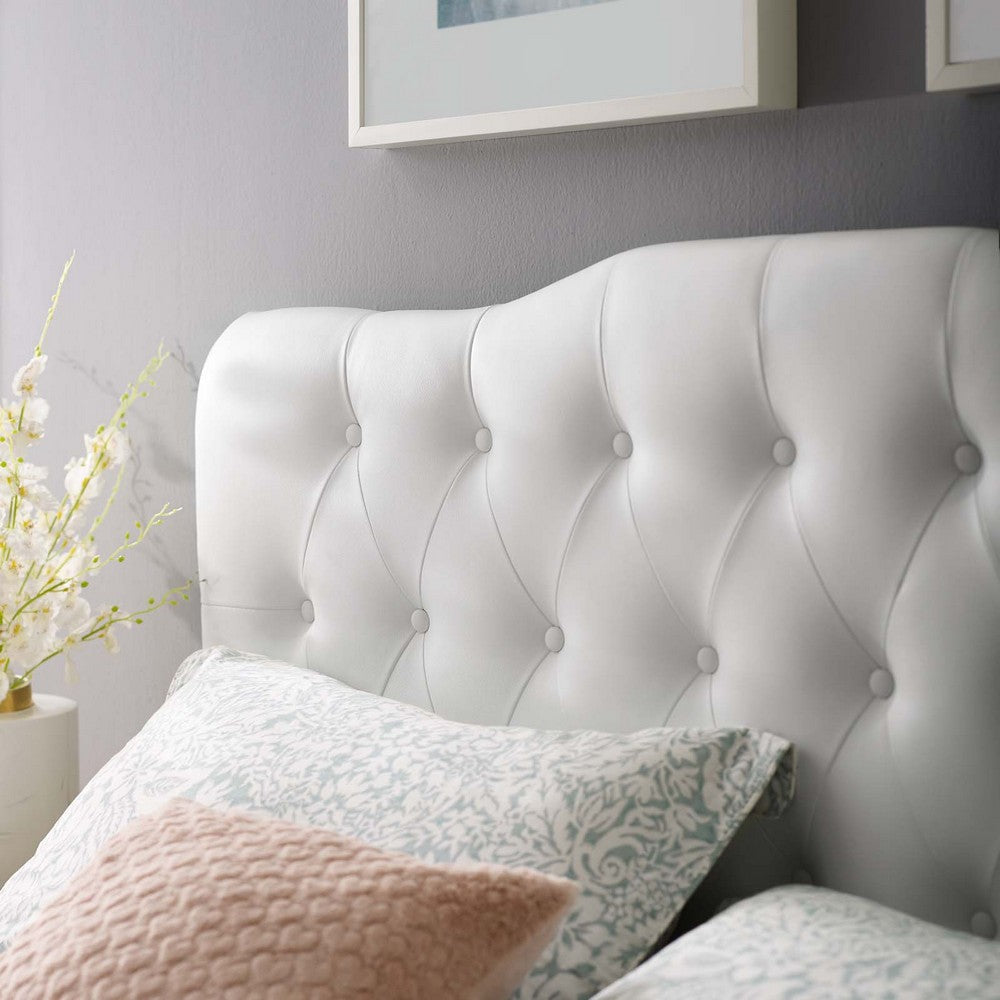 Annabel Full Vinyl Headboard - No Shipping Charges