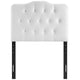 White Annabel Twin Vinyl Headboard - No Shipping Charges MDY-MOD-5161-WHI